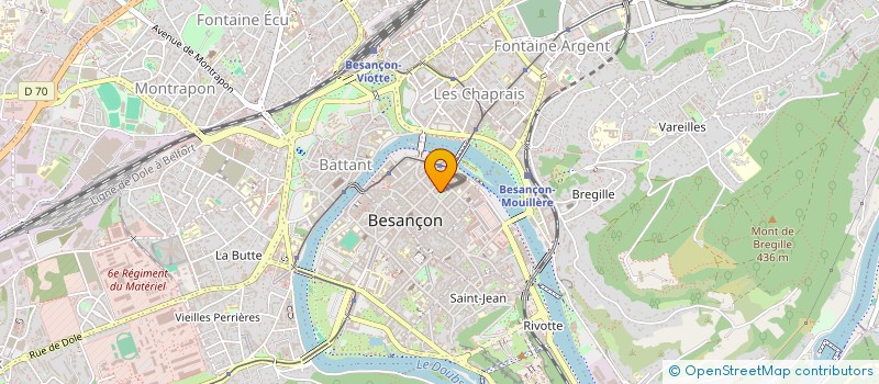 localisation de l'entreprise MONSIEUR VINCENT BOURDEAU  BESANCON