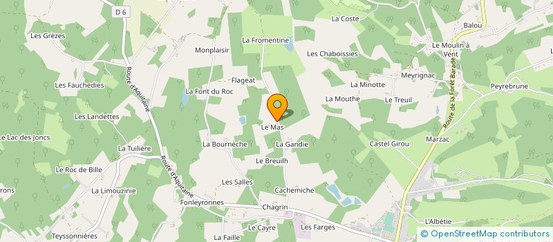 localisation de l'entreprise MONSIEUR VINCENT BOURDEILH  ROUFFIGNAC-ST-CERNIN-DE-REILHAC