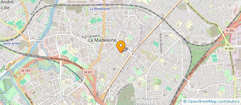 localisation de l'entreprise MONSIEUR VINCENT BOURDON à LA MADELEINE