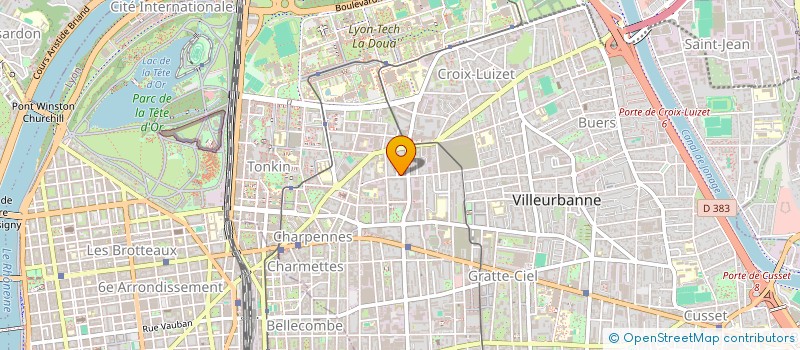 localisation de l'entreprise MONSIEUR VINCENT BOUREZ  VILLEURBANNE