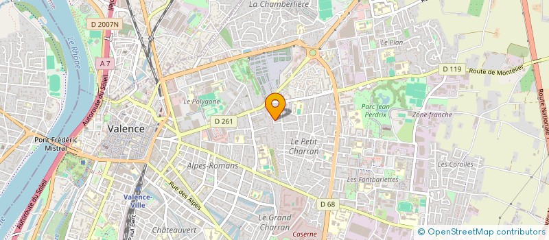 localisation de l'entreprise MONSIEUR VINCENT BOURGEAT à VALENCE