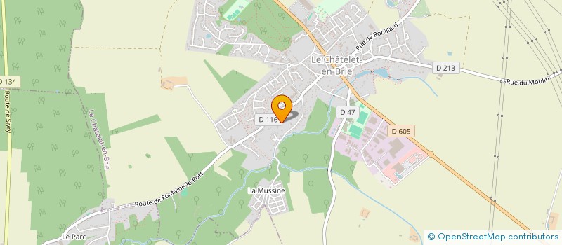 localisation de l'entreprise MONSIEUR VINCENT BOURGOIN  LE CHATELET-EN-BRIE