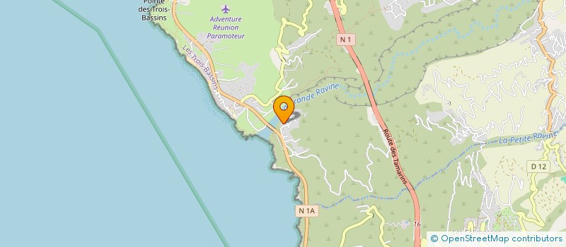 localisation de l'entreprise MONSIEUR VINCENT BOURGOUIN  LES TROIS BASSINS