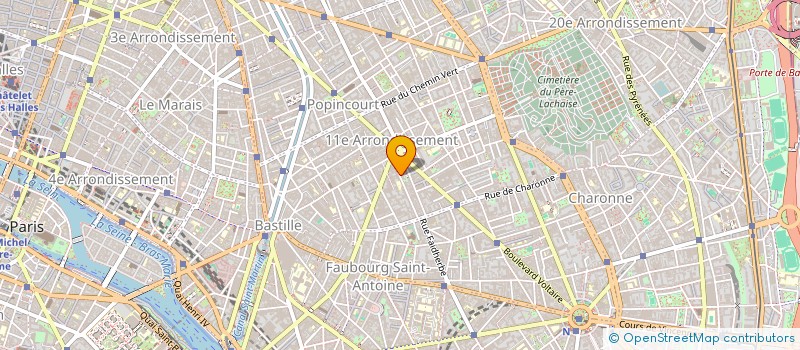 localisation de l'entreprise MONSIEUR VINCENT BOURRELLY  PARIS