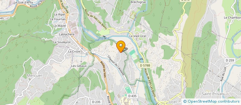 localisation de l'entreprise MONSIEUR VINCENT BOURRET à AUBENAS