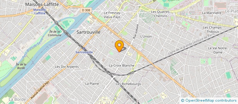 localisation de l'entreprise MONSIEUR VINCENT BOUTBOUL  SARTROUVILLE