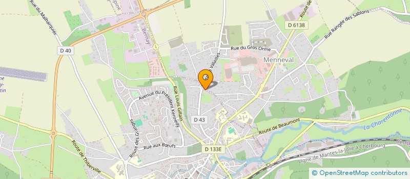 localisation de l'entreprise MONSIEUR VINCENT BOUTEL  MENNEVAL