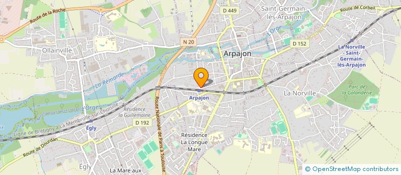 localisation de l'entreprise MONSIEUR VINCENT BOUTIN  ARPAJON