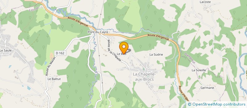 localisation de l'entreprise MONSIEUR VINCENT BOUVIER  LA CHAPELLE-AUX-BROCS