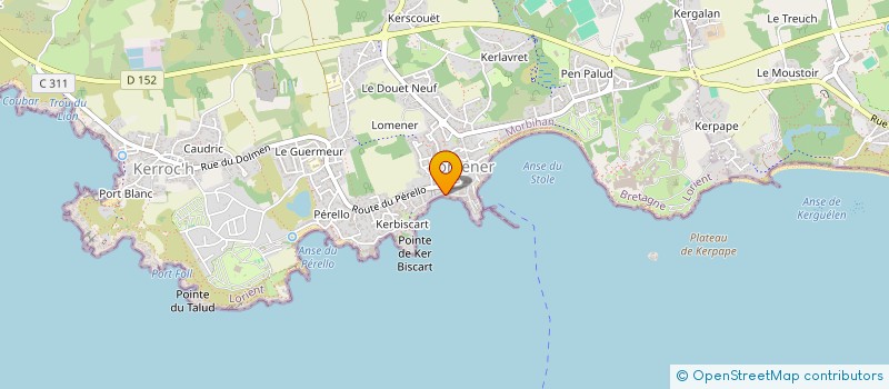 localisation de l'entreprise MONSIEUR VINCENT BOUVIER  PLOEMEUR