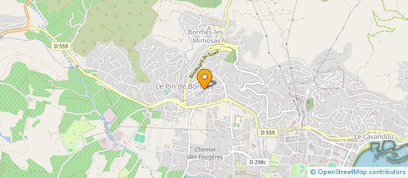 localisation de l'entreprise MONSIEUR VINCENT BOUY  BORMES-LES-MIMOSAS