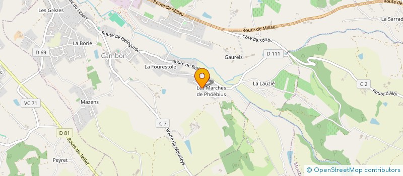 localisation de l'entreprise MONSIEUR VINCENT BOYER à CAMBON