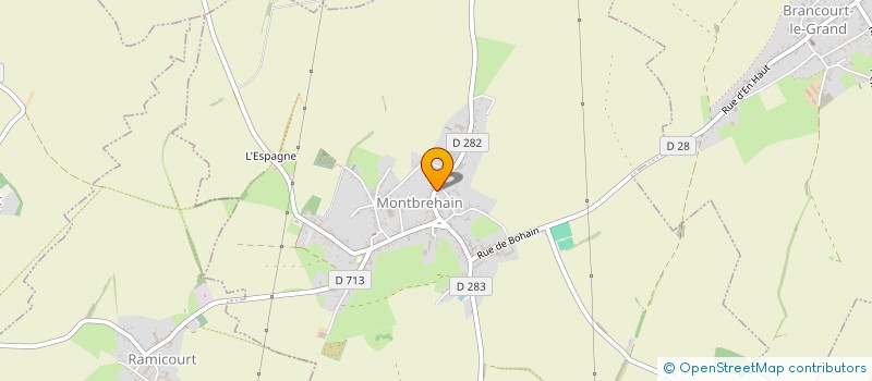 localisation de l'entreprise MONSIEUR VINCENT BRACONNIER  MONTBREHAIN
