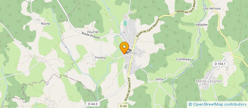 localisation de l'entreprise MONSIEUR VINCENT BRANSIET  APINAC