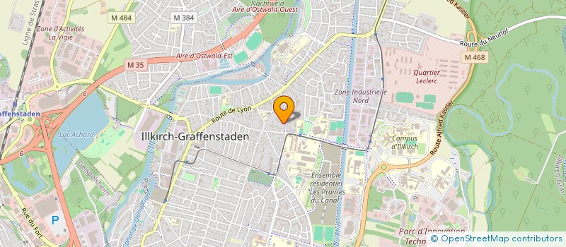 localisation de l'entreprise MONSIEUR VINCENT BRAUN  ILLKIRCH-GRAFFENSTADEN