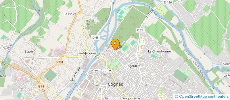 localisation de l'entreprise MONSIEUR VINCENT BRETAGNOLLE à COGNAC