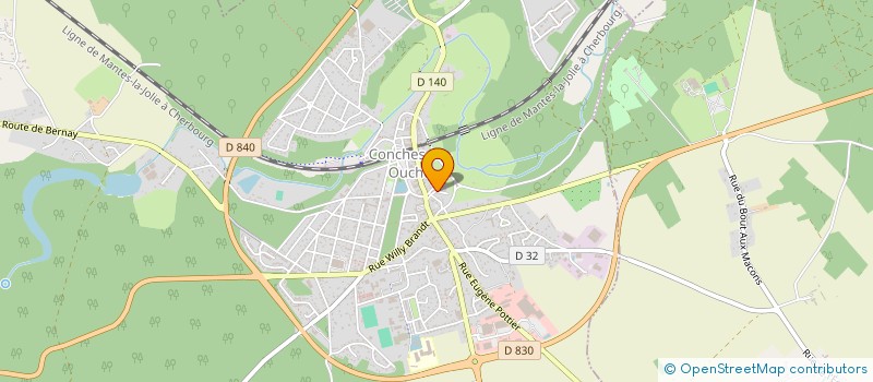 localisation de l'entreprise MONSIEUR VINCENT BREUIL  CONCHES-EN-OUCHE