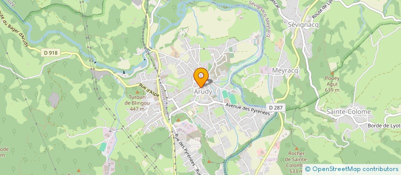 localisation de l'entreprise MONSIEUR VINCENT BRIA à ARUDY