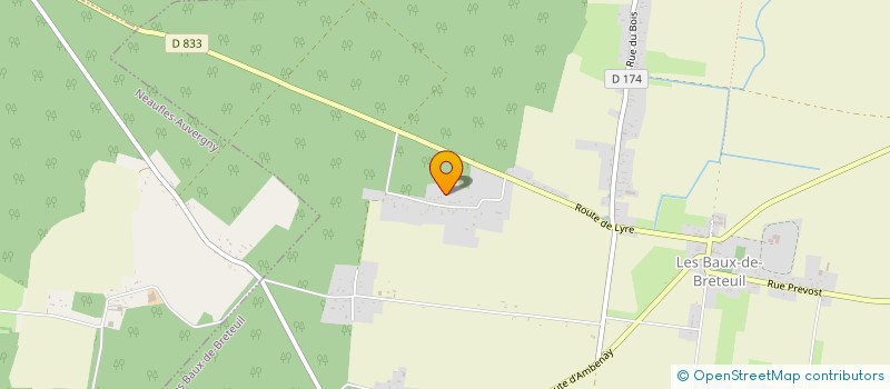 localisation de l'entreprise MONSIEUR VINCENT BRIEN  LES BAUX-DE-BRETEUIL