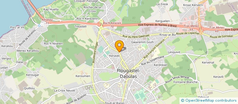 localisation de l'entreprise MONSIEUR VINCENT BRIGANT à PLOUGASTEL-DAOULAS