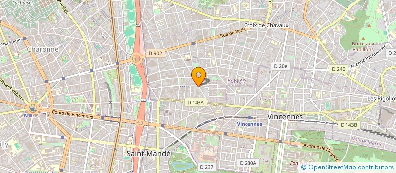 localisation de l'entreprise MONSIEUR VINCENT BRIGGS  MONTREUIL