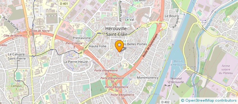 localisation de l'entreprise MONSIEUR VINCENT BRILLANT  HEROUVILLE-SAINT-CLAIR