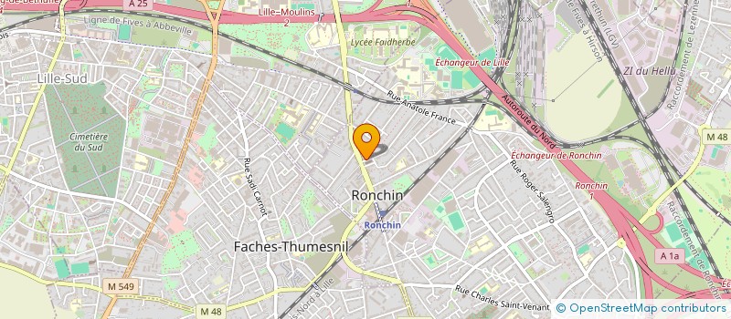 localisation de l'entreprise MONSIEUR VINCENT BRILLON à RONCHIN