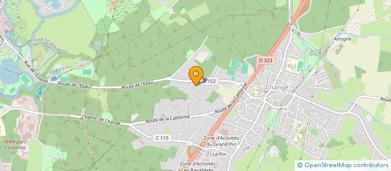 localisation de l'entreprise MONSIEUR VINCENT BRINDEAU  CHANGE