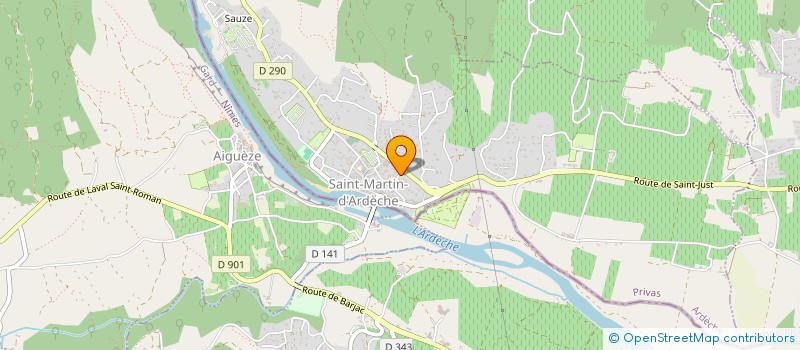 localisation de l'entreprise MONSIEUR VINCENT BROUSSE  SAINT-MARTIN-D'ARDECHE