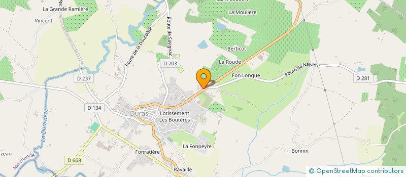 localisation de l'entreprise MONSIEUR VINCENT BRUERE  DURAS