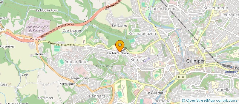 localisation de l'entreprise MONSIEUR VINCENT BRUNA à QUIMPER