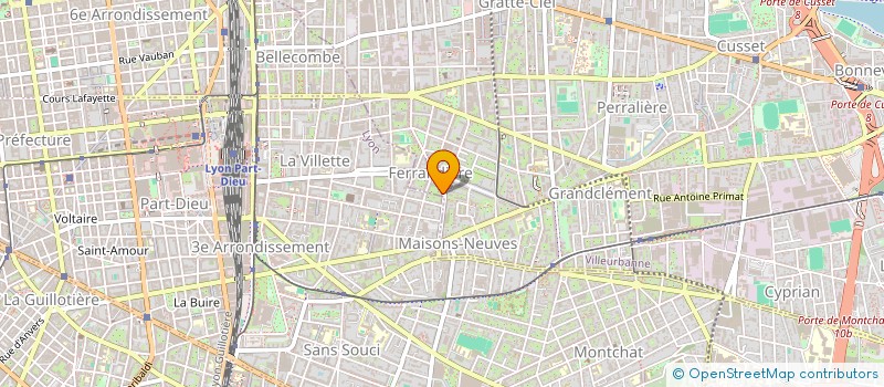 localisation de l'entreprise MONSIEUR VINCENT BRUYERE  VILLEURBANNE