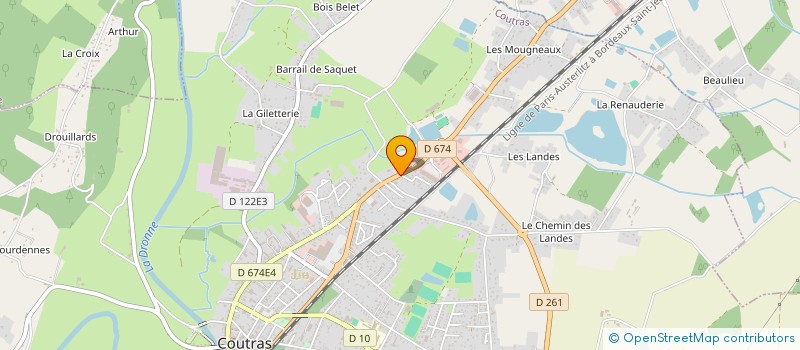 localisation de l'entreprise MONSIEUR VINCENT BUCHMANN  COUTRAS