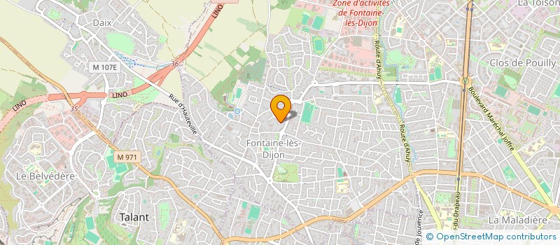 localisation de l'entreprise MONSIEUR VINCENT BULINGE  FONTAINE-LES-DIJON