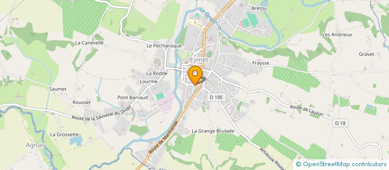 localisation de l'entreprise MONSIEUR VINCENT BUREL  EYMET