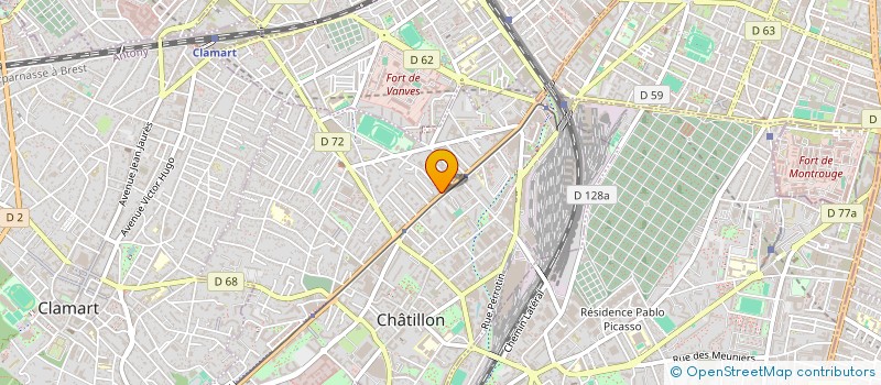 localisation de l'entreprise MONSIEUR VINCENT BUSSIERE à CHATILLON