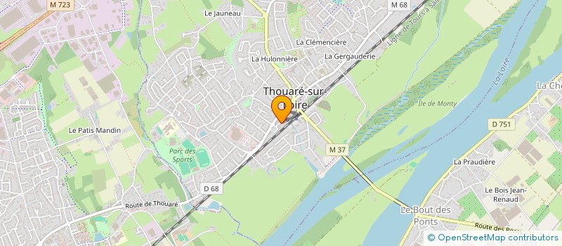 localisation de l'entreprise MONSIEUR VINCENT CABARET  THOUARE-SUR-LOIRE