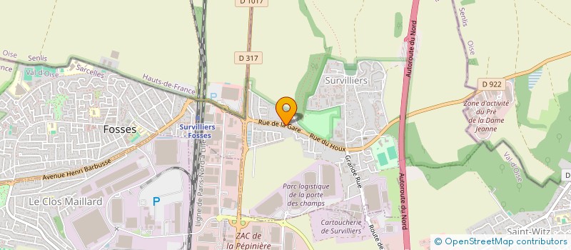 localisation de l'entreprise MONSIEUR VINCENT CABEL  SURVILLIERS