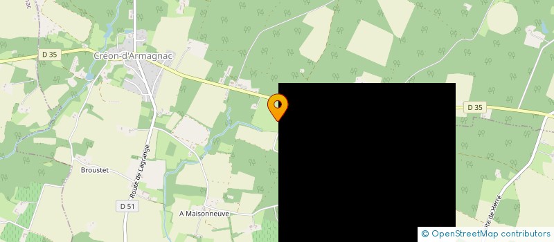localisation de l'entreprise MONSIEUR VINCENT CABOS  CREON-D'ARMAGNAC