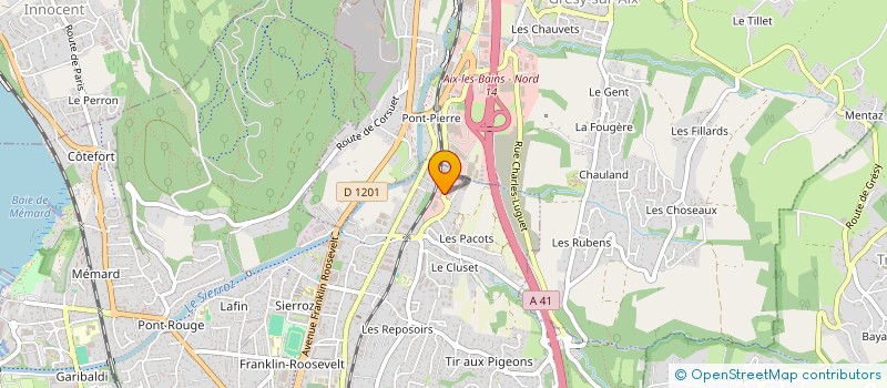 localisation de l'entreprise MONSIEUR VINCENT CACCIATORE  AIX-LES-BAINS