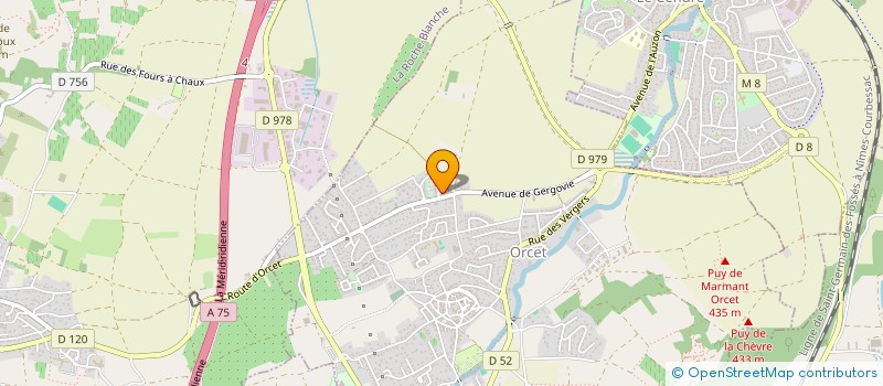 localisation de l'entreprise MONSIEUR VINCENT CADIERGUES  ORCET