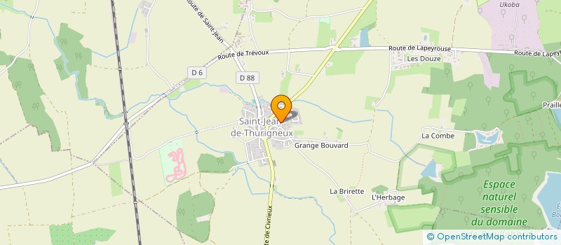 localisation de l'entreprise MONSIEUR VINCENT CADILHAC  SAINT-JEAN-DE-THURIGNEUX