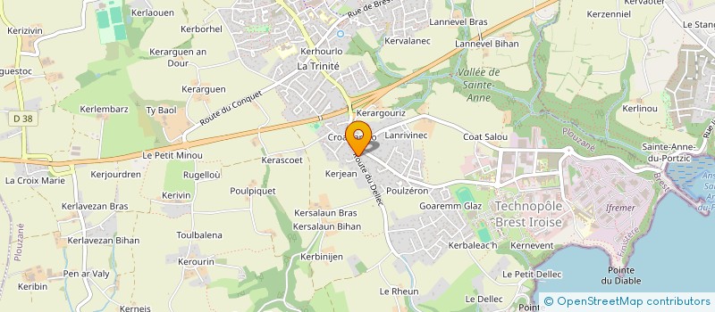 localisation de l'entreprise MONSIEUR VINCENT CADOUR  PLOUZANE