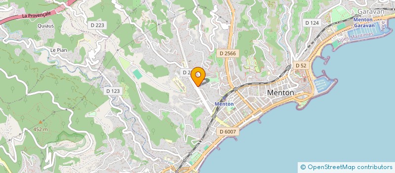 localisation de l'entreprise MONSIEUR VINCENT CALDERONE  MENTON