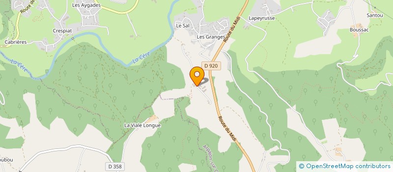 localisation de l'entreprise MONSIEUR VINCENT CALDEYROUX à ARPAJON-SUR-CERE