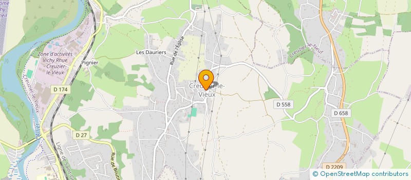 localisation de l'entreprise MONSIEUR VINCENT CALON à CREUZIER-LE-VIEUX