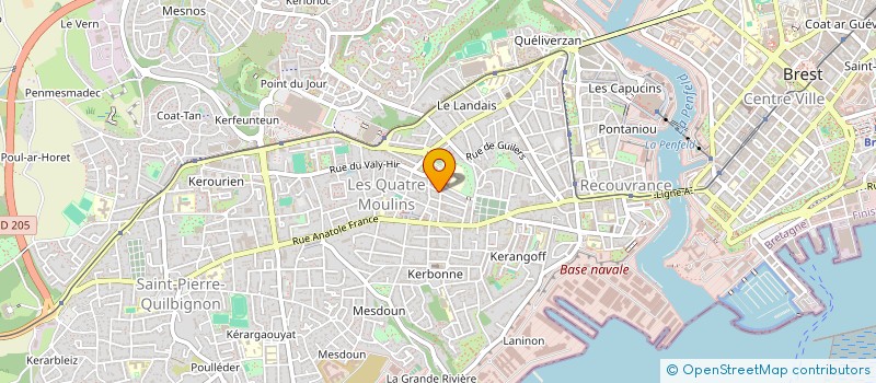 localisation de l'entreprise MONSIEUR VINCENT CANAULT à BREST