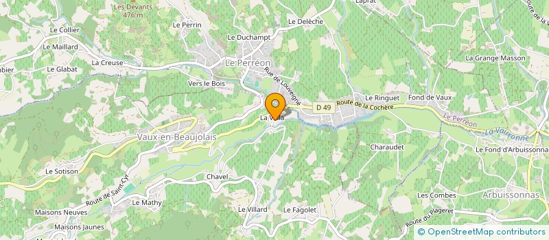 localisation de l'entreprise MONSIEUR VINCENT CARAGE  VAUX-EN-BEAUJOLAIS