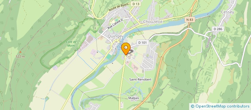 localisation de l'entreprise MONSIEUR VINCENT CARBONI  QUINGEY