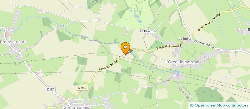 localisation de l'entreprise MONSIEUR VINCENT CARON  GOMMEGNIES